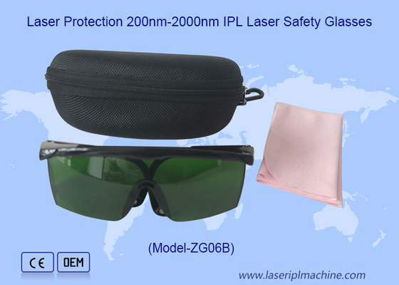200-2000nm OD4+ IPL Verres de protection oculaire de sécurité au laser pour le traitement de dépilation au laser