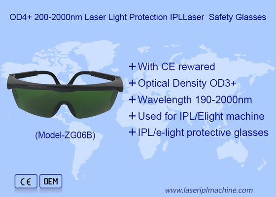 Verres de protection laser IPL de 200-2000nm pour le traitement de dépilation au laser ND YAG
