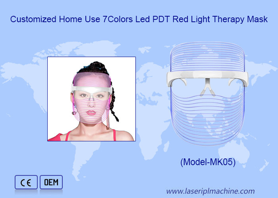 Dropshipping 7 couleur LED thérapie du visage rajeunissement de la peau Led Photon Masque