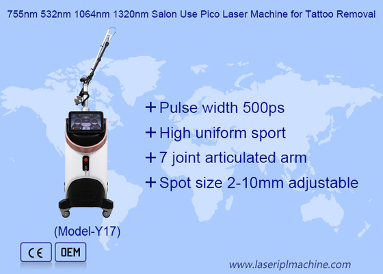 Bras laser importé de Corée 1064 532 755nm Picosecondes laser pour le retrait de tatouage