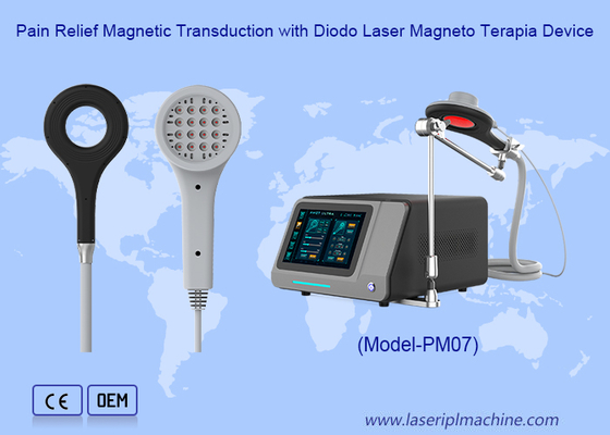 Soulagement de la douleur Transduction magnétique avec appareil de diode laser Magneto Therapia