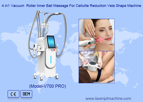 Machine Vela Shape 4 en 1 de massage à rouleau sous vide et à bille interne pour la réduction de la cellulite