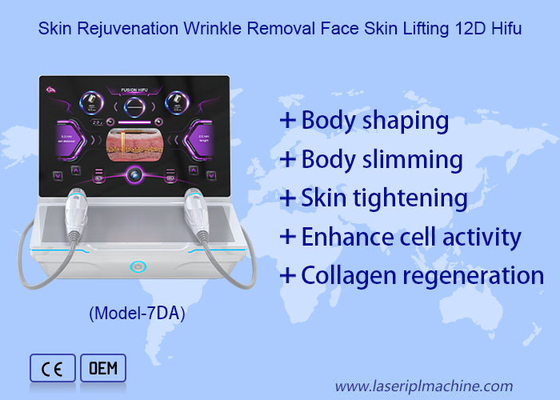 Rajeunissement de la peau, élimination des rides, lifting de la peau du visage, machine Hifu 12D