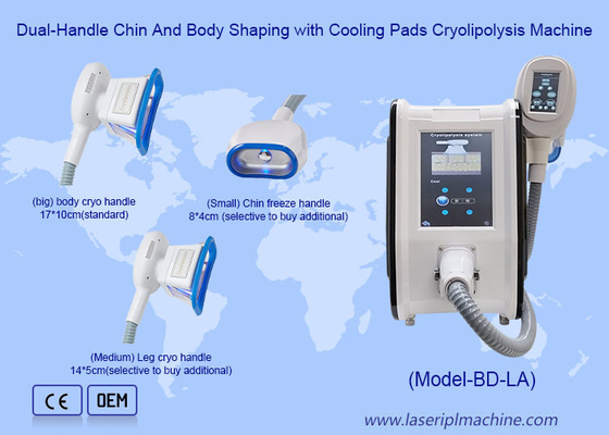 La machine de cryolipolyse à double poignée et à forme corporelle