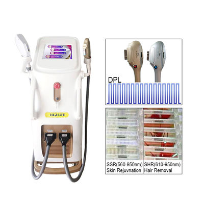 1200W DPL IPL SHR Laser épilation de la peau de raffermissement de la machine de beauté