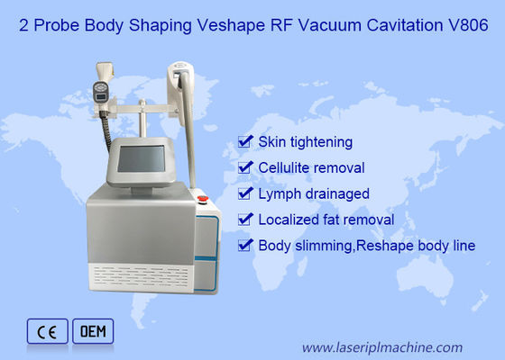 Portable 2in1 80Kpa Cavitation 2 sondes machine à vélo de minceur de corps