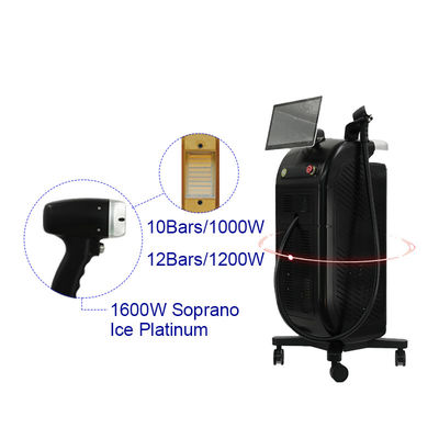 Un seul manche 3 longueur d'onde 808 755 1064nm 1200W épilation au laser à diode Y9 Pro