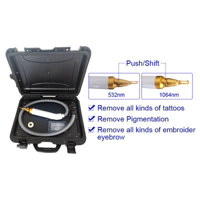 Casse à chariot 1064nm 532nm 1320nm Q Switch Nd Yag Laser Machine de détachement de tatouage