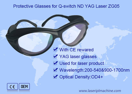 Nd Yag élimination de tatouage 190nm avec des lunettes de sécurité au laser rewared CE