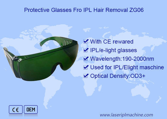 Verres de sûreté d'épilation de laser de l'épilation OD3 de chargement initial de commutateur de Q