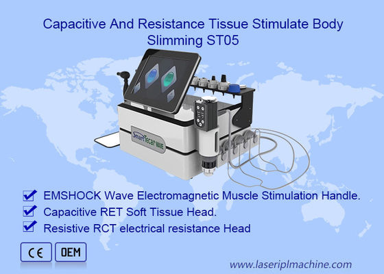 3 dans 1 machine intelligente d'onde de choc de la physiothérapie SME de soulagement de la douleur de Tecar pour le traitement d'ED