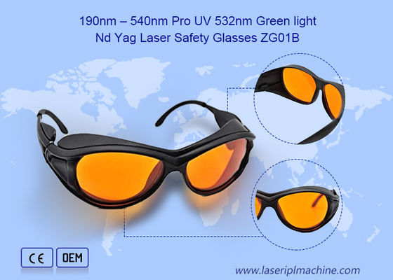 Les lunettes laser Ipl sont équipées de lunettes UV de 190 nm à 540 nm.