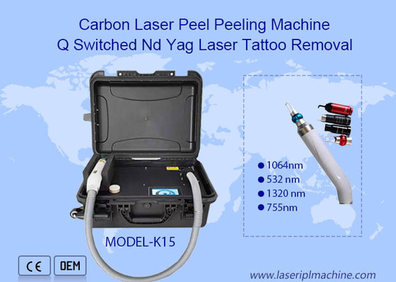 532nm 1064nm 1320nm Q Switch Nd Yag Mini Sapphire Ruby Laser Machine de détachement de tatouage