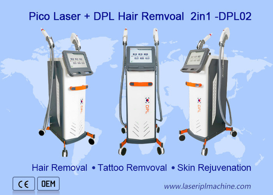 Retrait de tatouage de machine de beauté de Pico Nd Yag Laser Multifunction et épilation de Dpl