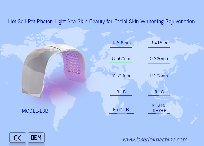 Vente à chaud Pdt Photon Light Spa beauté de la peau pour le blanchiment de la peau du visage rajeunissement