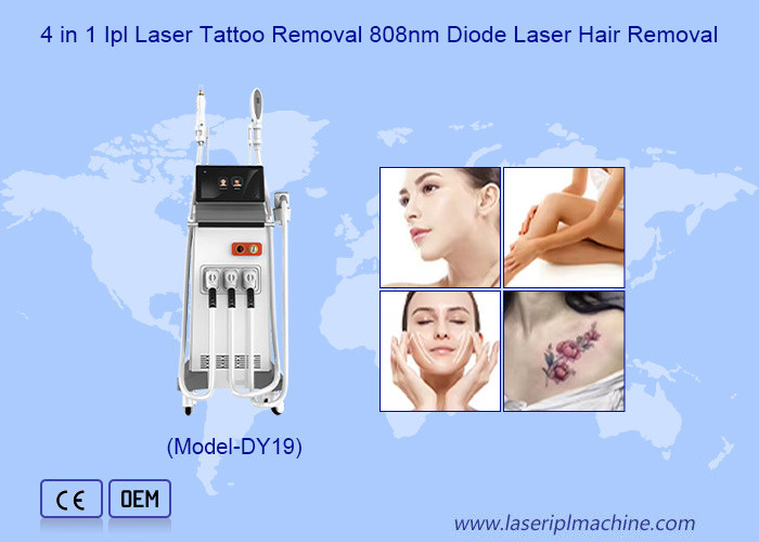 IPL soins de la peau + ND YAG laser épilation + épilation au laser à diode pour le centre de beauté