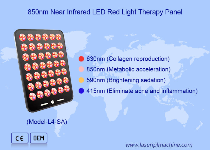 Utilisation à domicile 168pcs LED pour les soins de la peau élimination de l' acné LED appareil de thérapie de lumière rouge