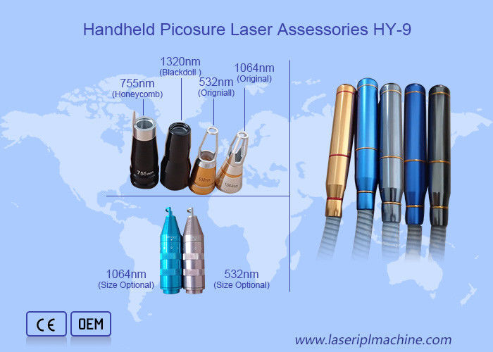 Nd Yag Rétrécissement de Pore 532nm 1032nm Dépouilleur de tatouage Manche accessoires HY-9