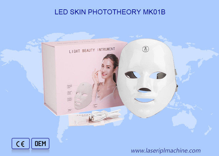 Pdt LED Light Beauté Colorée Régénération de la peau Masque facial étirant