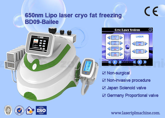 Bon prix Laser de Cryolipolysis + de lipo (8 protections de laser) + cavitation + machine de perte de poids de vide de rf en ligne