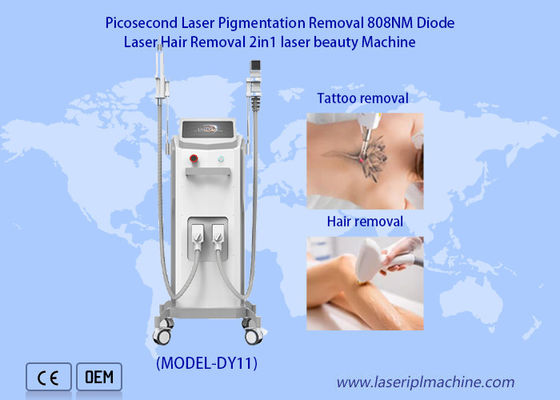 Bon prix Laser professionnel 2 de la diode 808nm dans 1 dispositif de retrait de tatouage de laser de picoseconde d'épilation en ligne