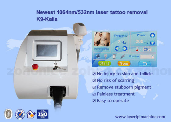 Bon prix Machine de retrait de tatouage de la mini de ND de yag longueur d'onde 1064nm/532nm portative de laser en ligne