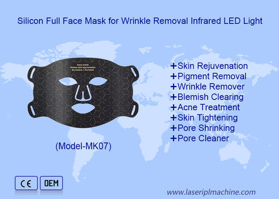Bon prix Utilisation à domicile La thérapie par lumière LED Rajeunissement de la peau Resserrer le masque facial à LED en silicone en ligne