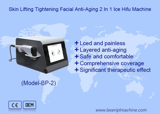 Bon prix Levé de peau raffermissant anti-âge du visage 2 en 1 machine Hifu glace en ligne