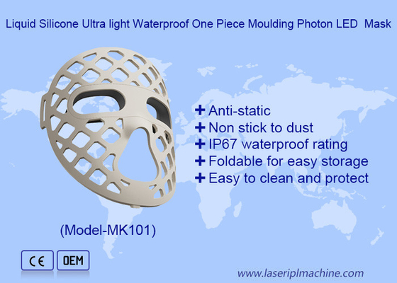 Conception creuse en silicone doux bleu rouge jaune lumière thérapie LED masque facial