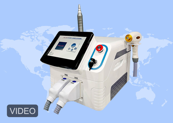 Épilation de laser de diode du retrait 808nm de tatouage de ND Yag et Pico Laser 2 dans 1