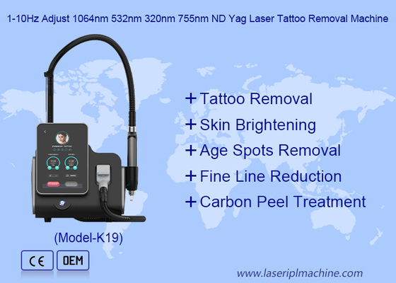 Machine laser ND Yag Picoseconde 532nm 1064nm 1320nm pour le détatouage