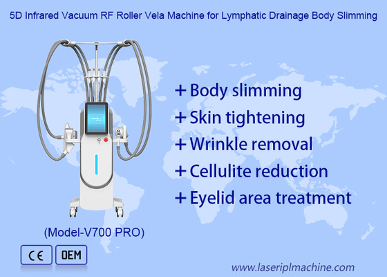 Machine Vela Shape 4 en 1 de massage à rouleau sous vide et à bille interne pour la réduction de la cellulite