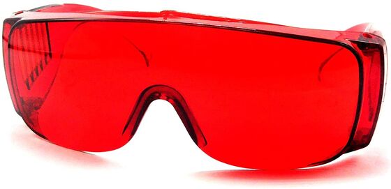 Des lunettes de sécurité laser rouges de 400 nm pour la machine de blanchiment des dents à lumière froide à LED