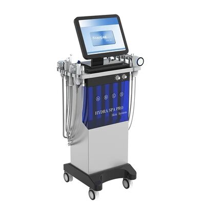 Vertical Hydro 14 en 1 appareil de peeling et de dermabrasion pour soins du visage à micro-courant