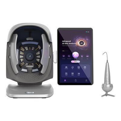 Bon prix 9 Moniteur de peau facial IA 3D à spectre, détecteur de micro-humidité, machine d'analyse de peau en ligne