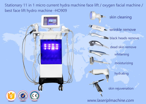 Bon prix 11 stationnaires dans 1 machine micro HO909 de beauté de l'oxygène de levage de visage de machine d'hydre en ligne