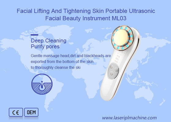 Bon prix Peau de levage d'instrument facial ultrasonique portatif de beauté et de serrage faciale en ligne
