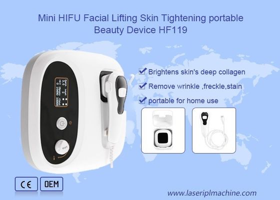 Bon prix Mini peau de levage faciale de Hifu serrant le dispositif portatif HF119 de beauté en ligne