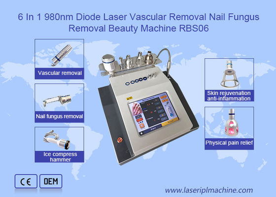 Bon prix 6 dans 1 machine vasculaire de retrait de laser de la diode 980nm en ligne