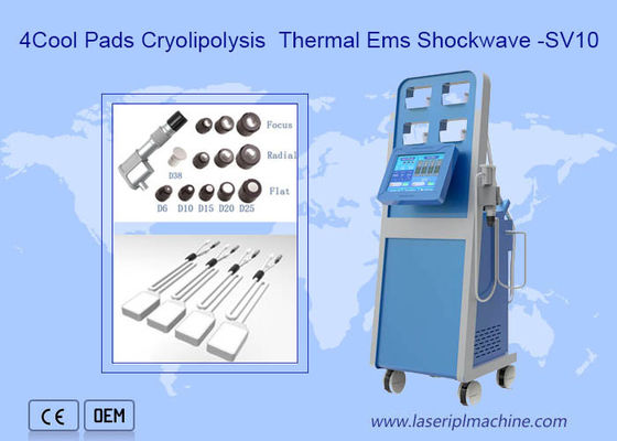 Bon prix Corps 2 dans 1 Cryolipolysis amincissant la thérapie de Cryo de thérapie d'onde de choc de machine en ligne